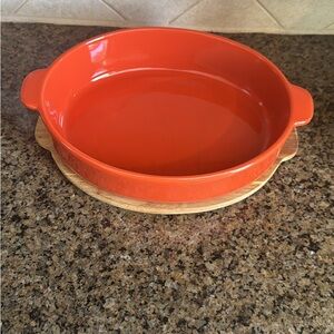 Cost Plus World Market Vibrant Orange Baking Dish
